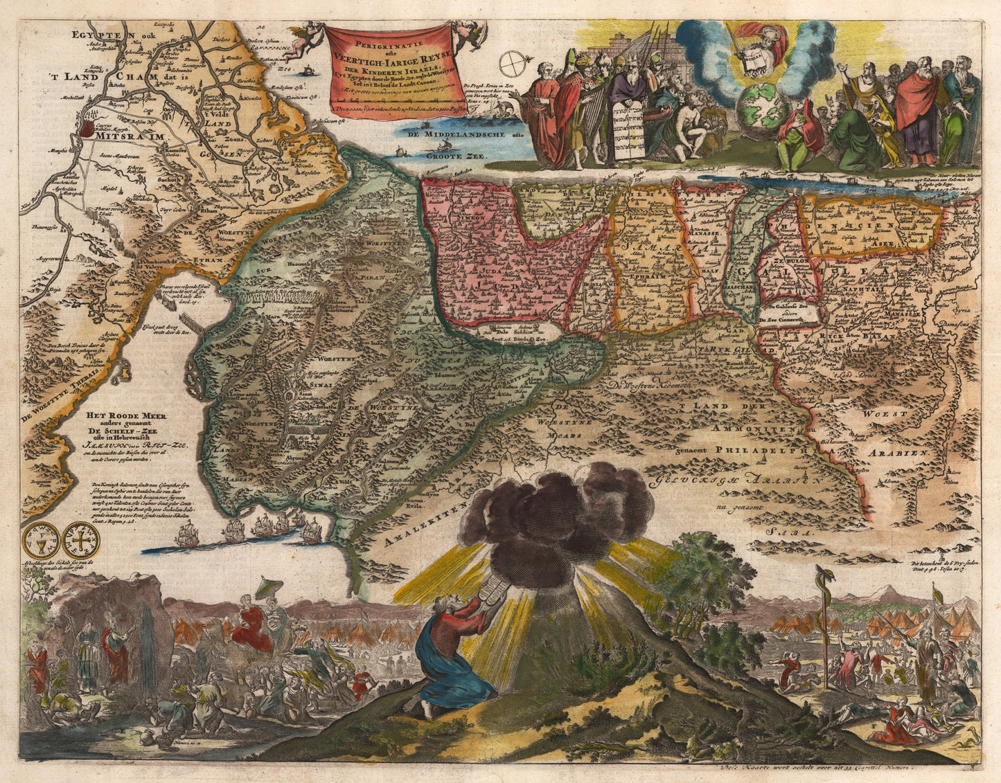 1687 Veertigh-Iarige Reyse der Kinderen Israels, uyt Egypten...