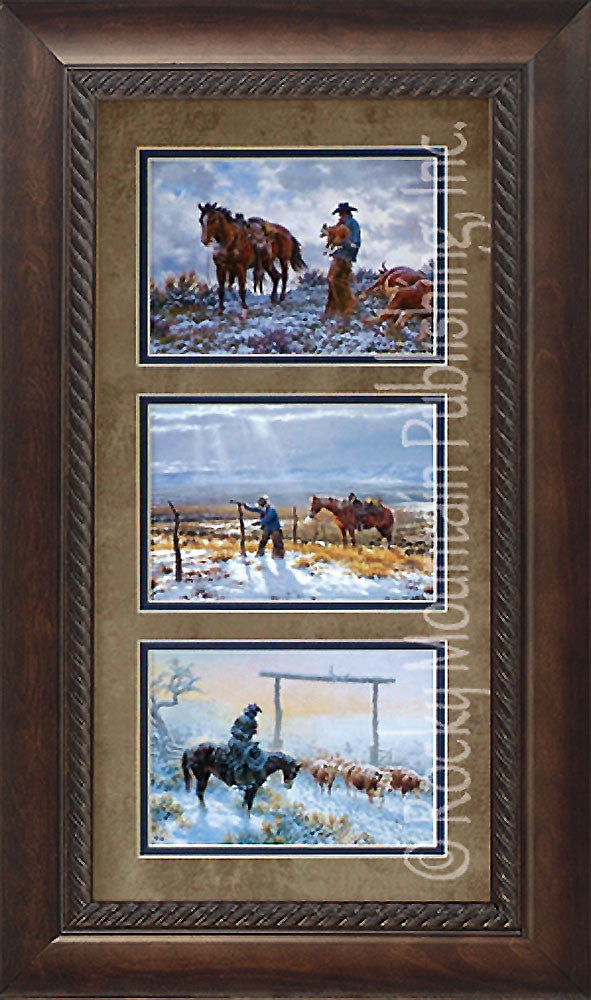 Angels of Mercy Triple Framed Prints by Clark Kelley Price