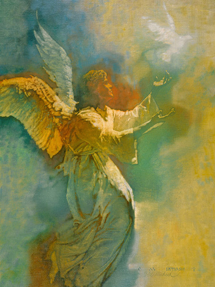Angel and the Spirit Art Prints by Michael Dudash Artist