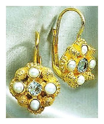 Ann Radcliffe Blue Topaz Earrings