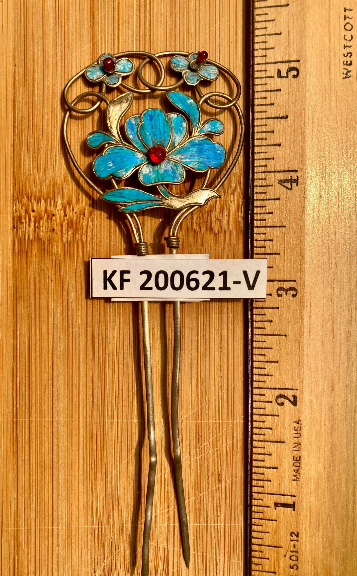 Antique Qing Dynasty 5 1/4 Tian-Tsui Hair Pin - 200621-V