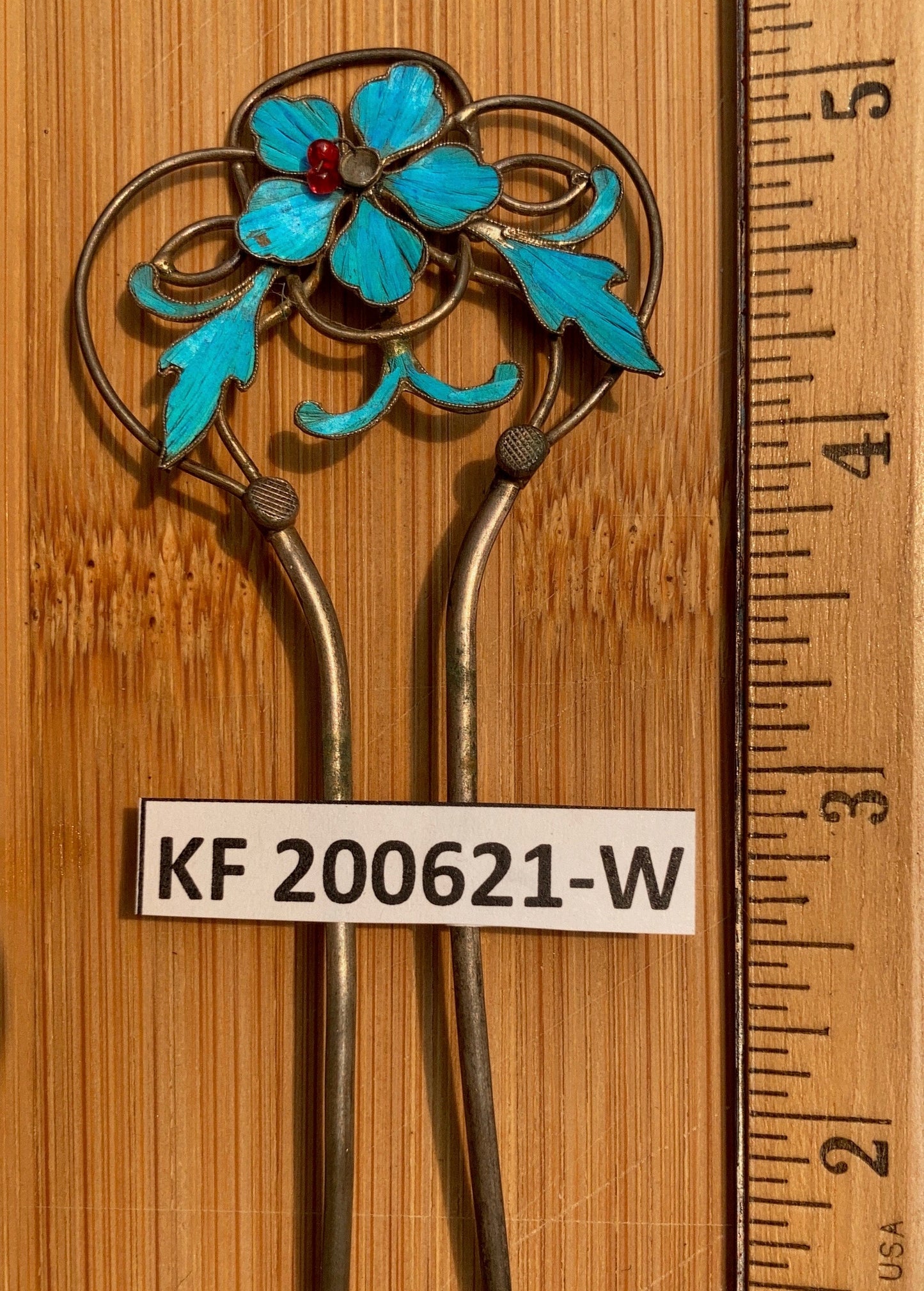 Antique Qing Dynasty 5 1/8 Tian-Tsui Hair Pin - 200621-W