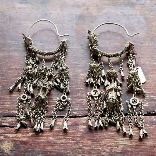 Antique Qing Dynasty Dangle Earrings