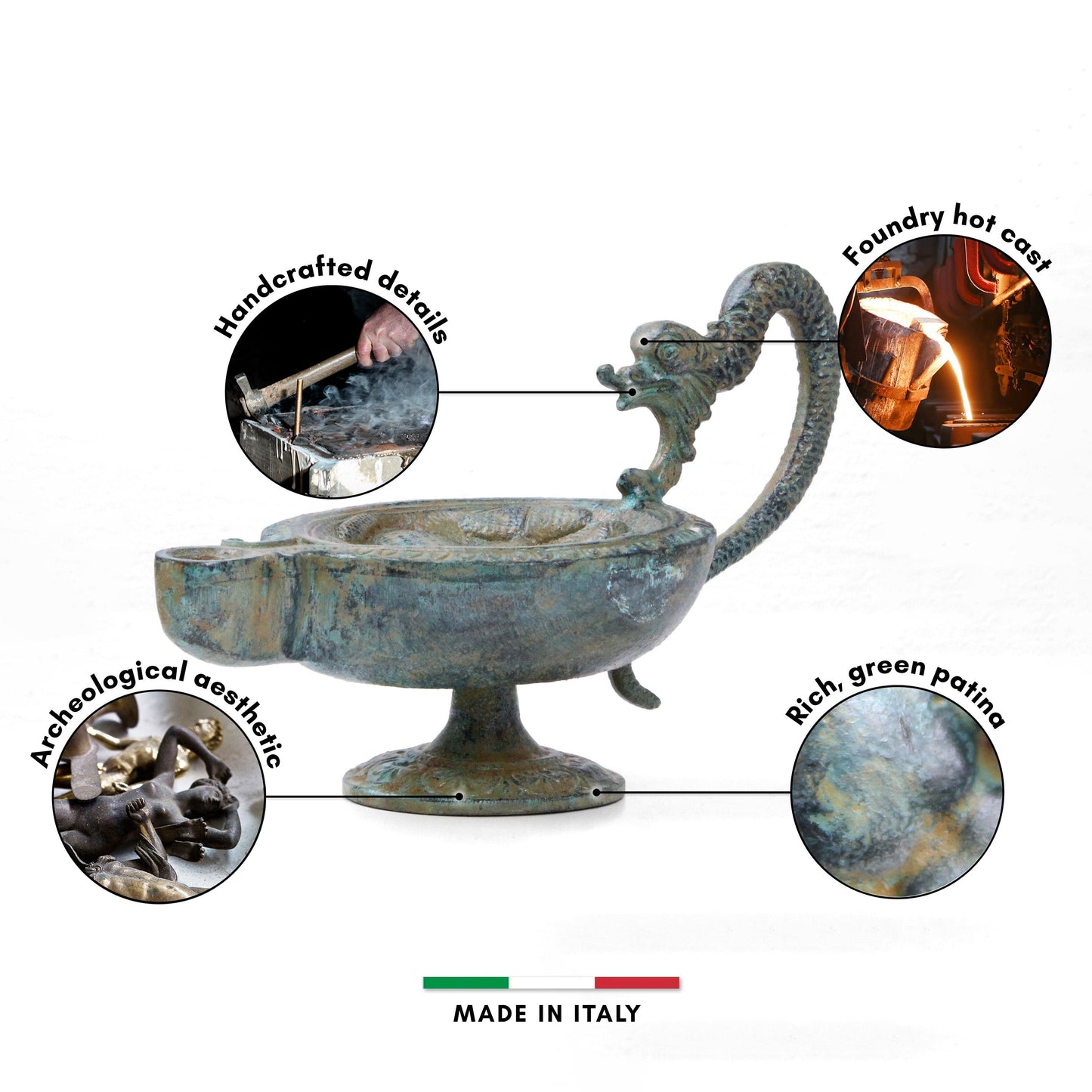 Annum Novum Faustum Felicem - Roman Oil Lamp (Happy New Year)