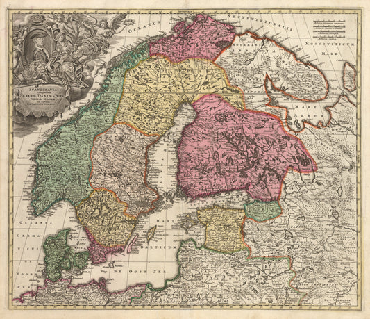 1720 Scandinavia complectens Sueciae, Daniae & Norvegiae...