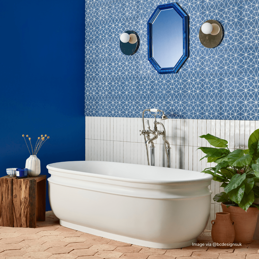 Anthropologie Blue Tile