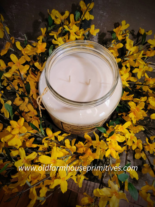 #17157E Yellow Spring FORSYTHIA Wreath