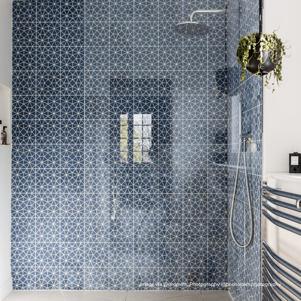 Anthropologie Blue Tile