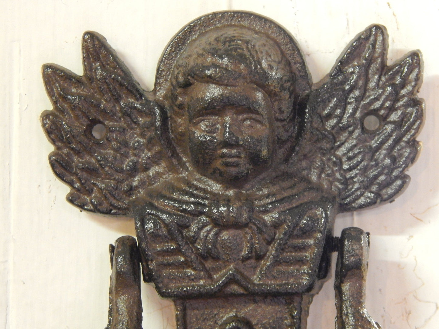 Door Knocker - Cast Iron Cherub Angel