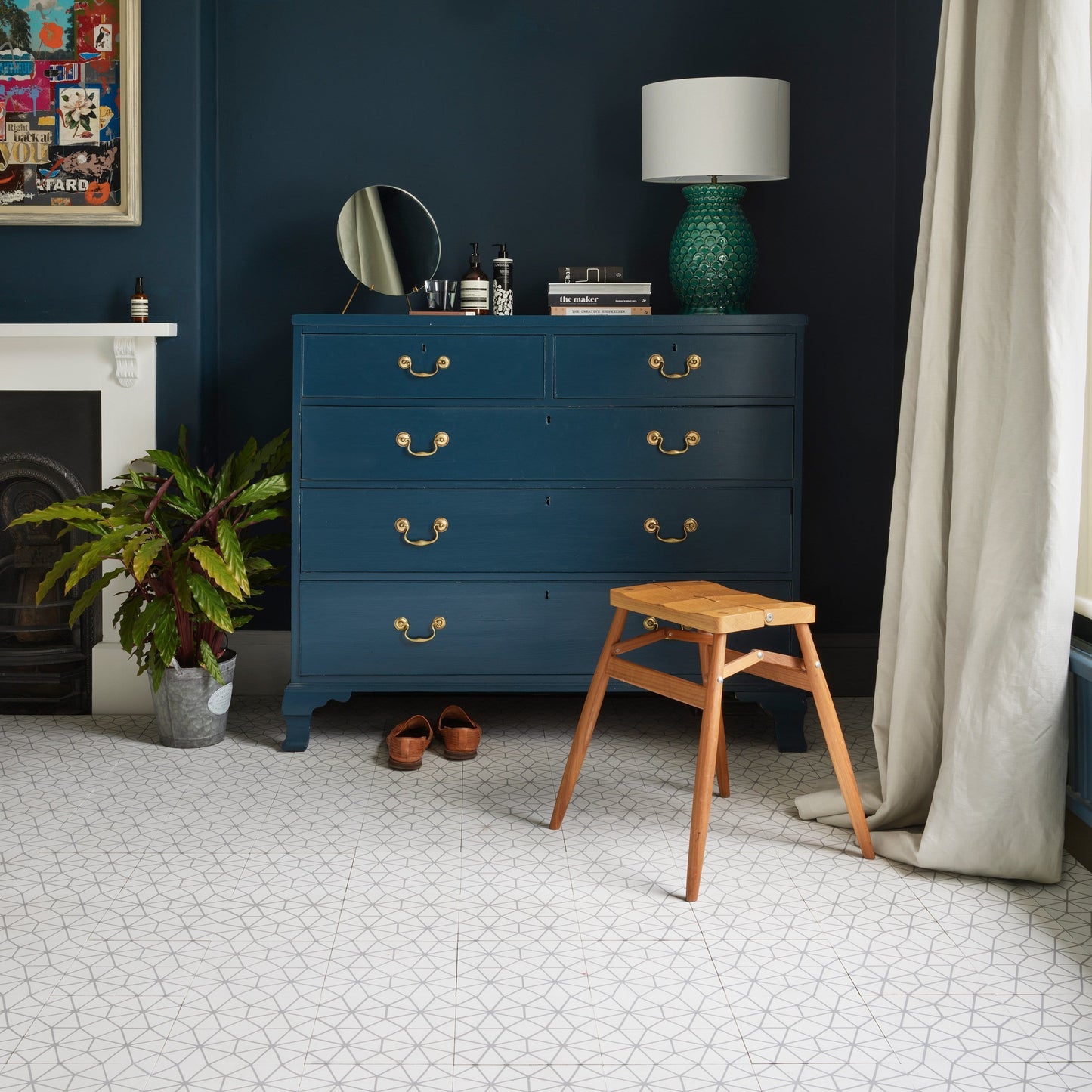 Anthropologie Grey Tile