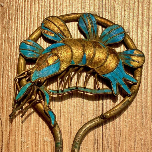 Antique Qing Dynasty 4 3/4 Tian-Tsui Hair Pin - 200621-J