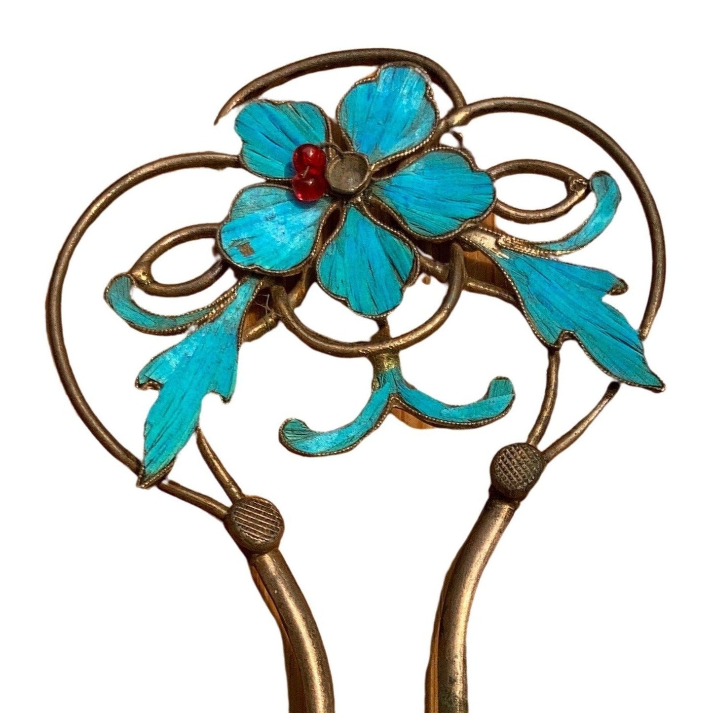 Antique Qing Dynasty 5 1/4 Tian-Tsui Hair Pin - 200621-W