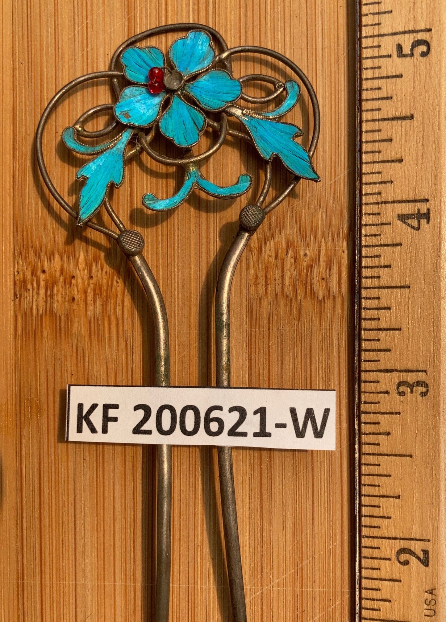 Antique Qing Dynasty 5 1/4 Tian-Tsui Hair Pin - 200621-W