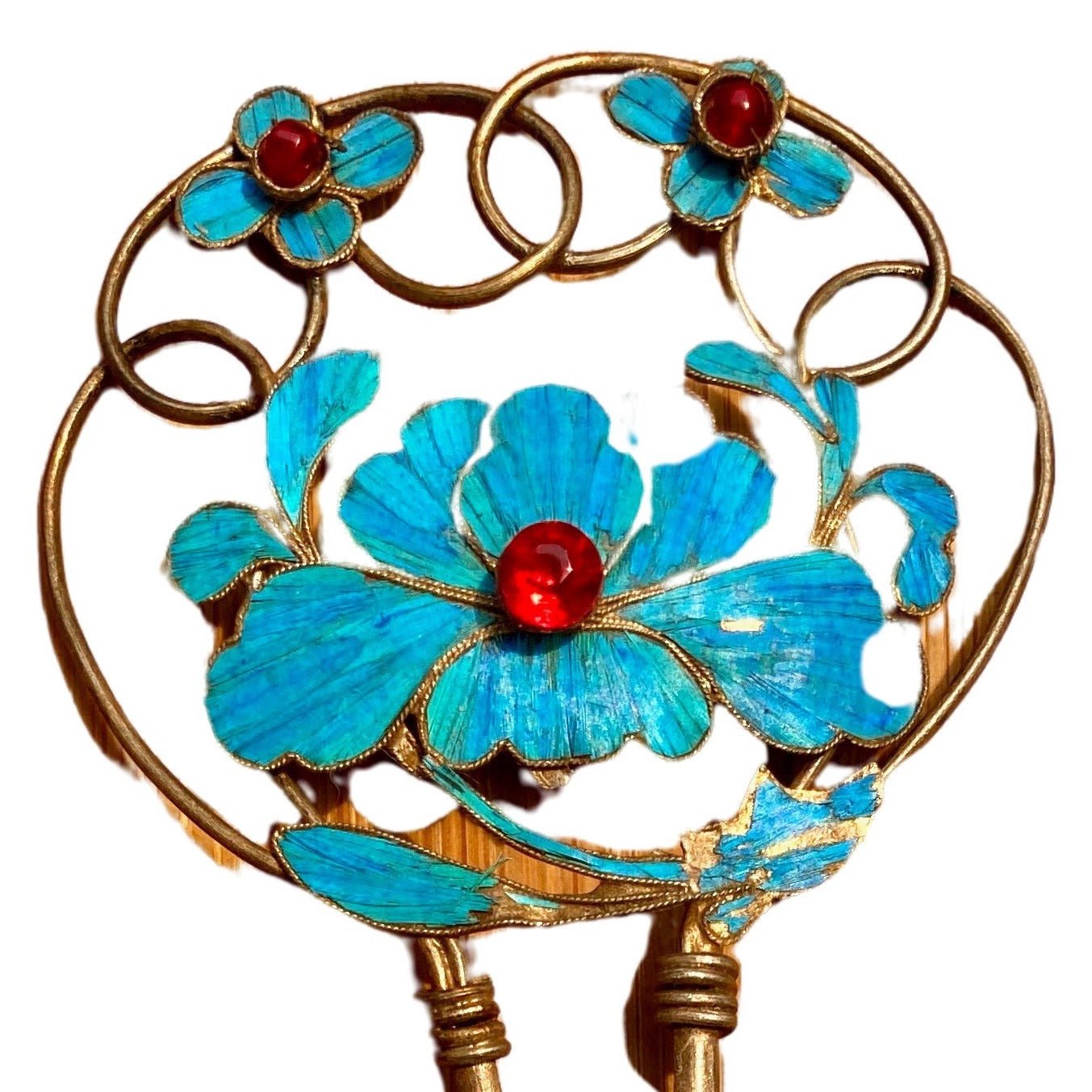 Antique Qing Dynasty 5 1/4 Tian-Tsui Hair Pin - 200621-U