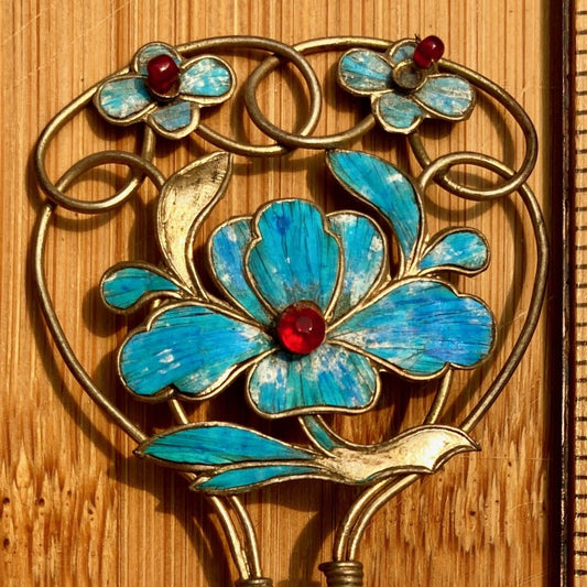 Antique Qing Dynasty 5 1/4 Tian-Tsui Hair Pin - 200621-V