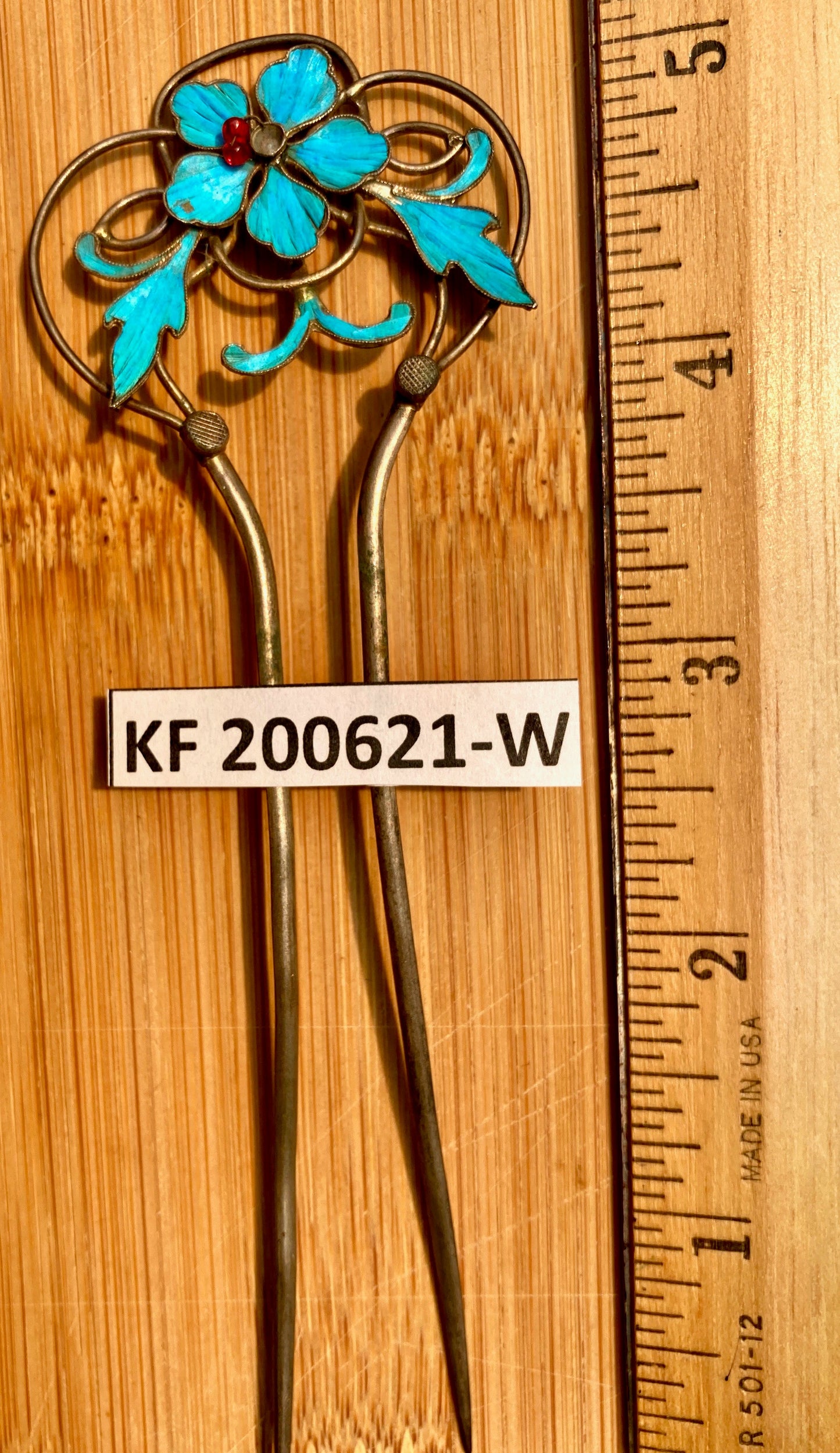 Antique Qing Dynasty 5 1/4 Tian-Tsui Hair Pin - 200621-W