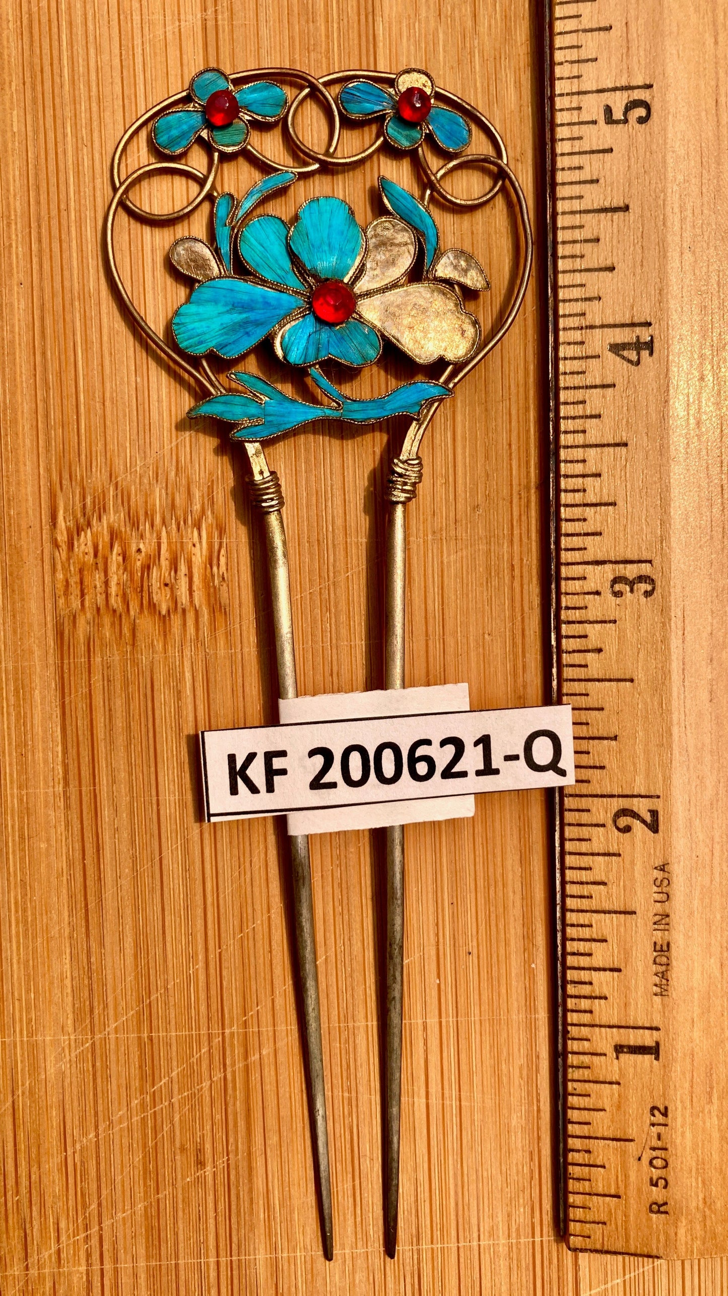 Antique Qing Dynasty 5 1/8 Tian-Tsui Hair Pin - 200621-Q