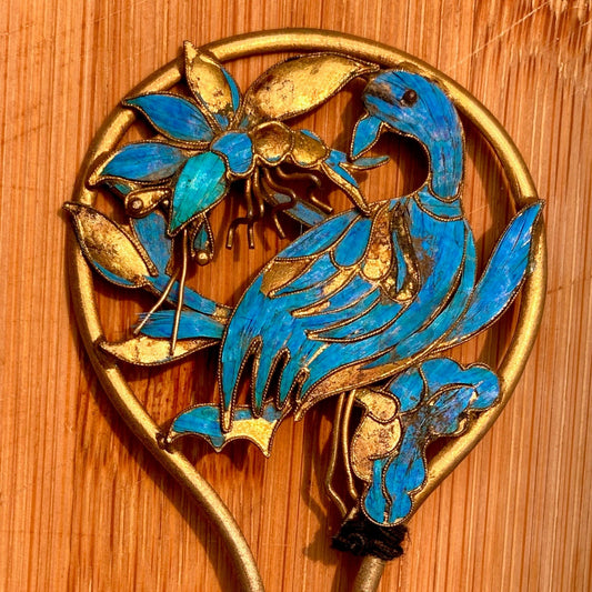 Antique Qing Dynasty 5 Tian-Tsui Hair Pin - 200621-F