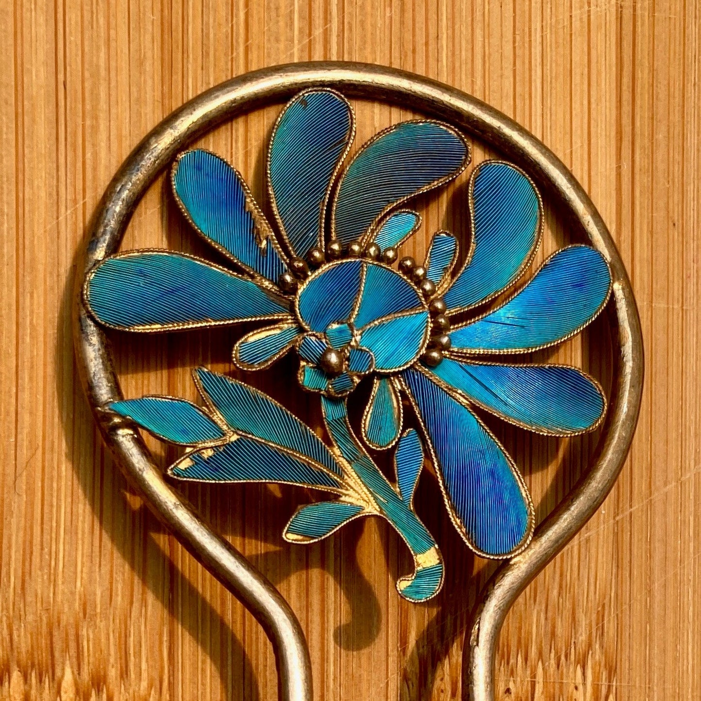 Antique Qing Dynasty 6 Tian-Tsui Hair Pin