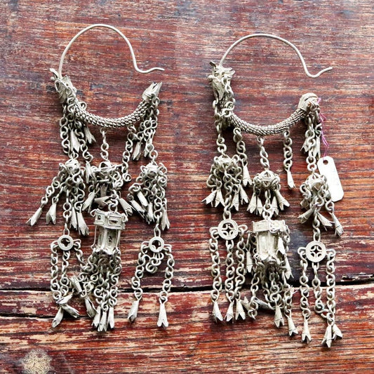 Antique Qing Dynasty Dangle Earrings