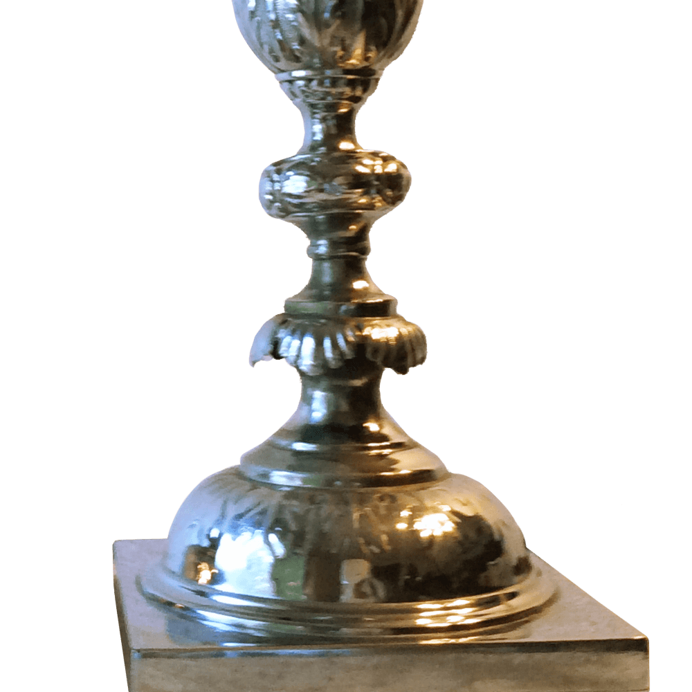 Antique Fraget N Plaque Sabbath Candlesticks