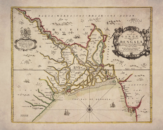 Bay of Bengal Map dated 1685